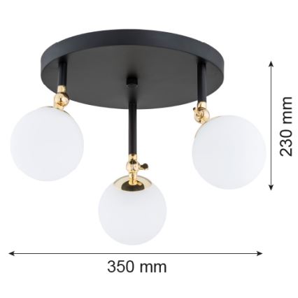 Argon 1436 - Συνδεδεμένο πολύφωτο μπάνιου LATINA 3xE14/40W/230V IP44