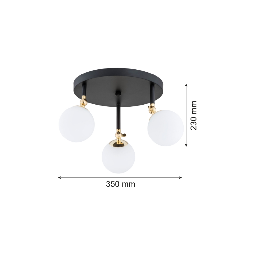 Argon 1436 - Συνδεδεμένο πολύφωτο μπάνιου LATINA 3xE14/40W/230V IP44
