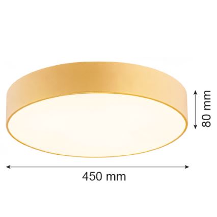 Argon 1458 - Φωτιστικό οροφής DARLING 3xE27/15W/230V δ. 45 cm χρυσό