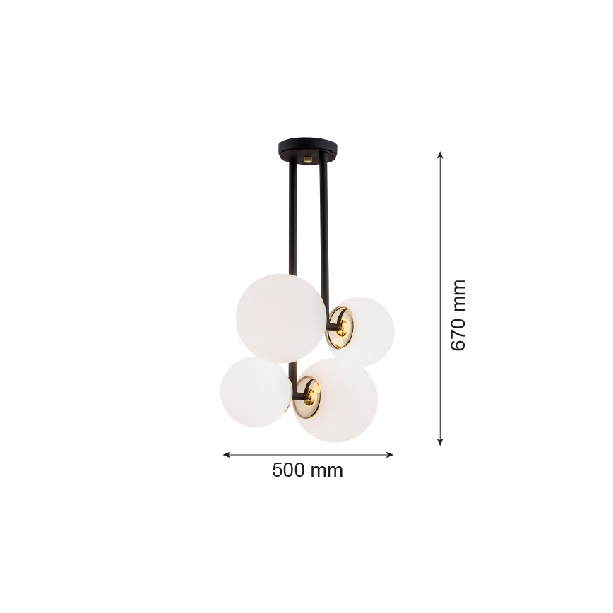 Argon 1739 - Πολύφωτο MORITZ 4xE27/15W/230V
