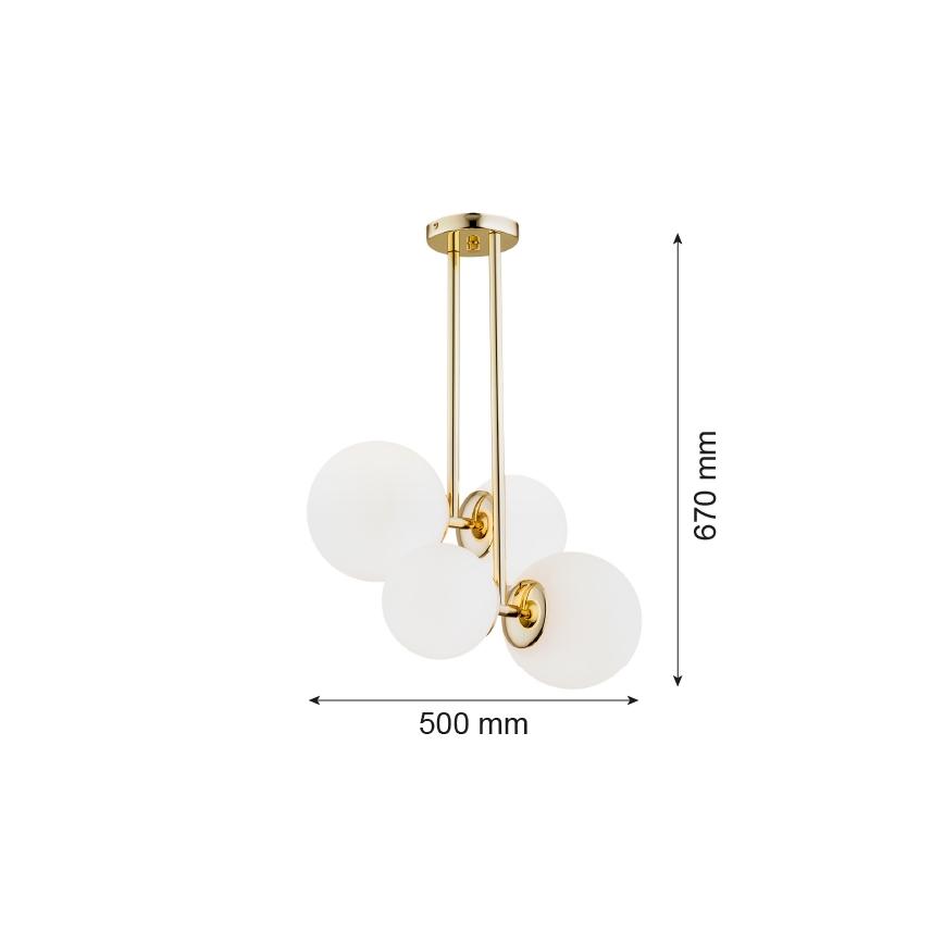 Argon 1743 - Πολύφωτο MORITZ 4xE27/15W/230V