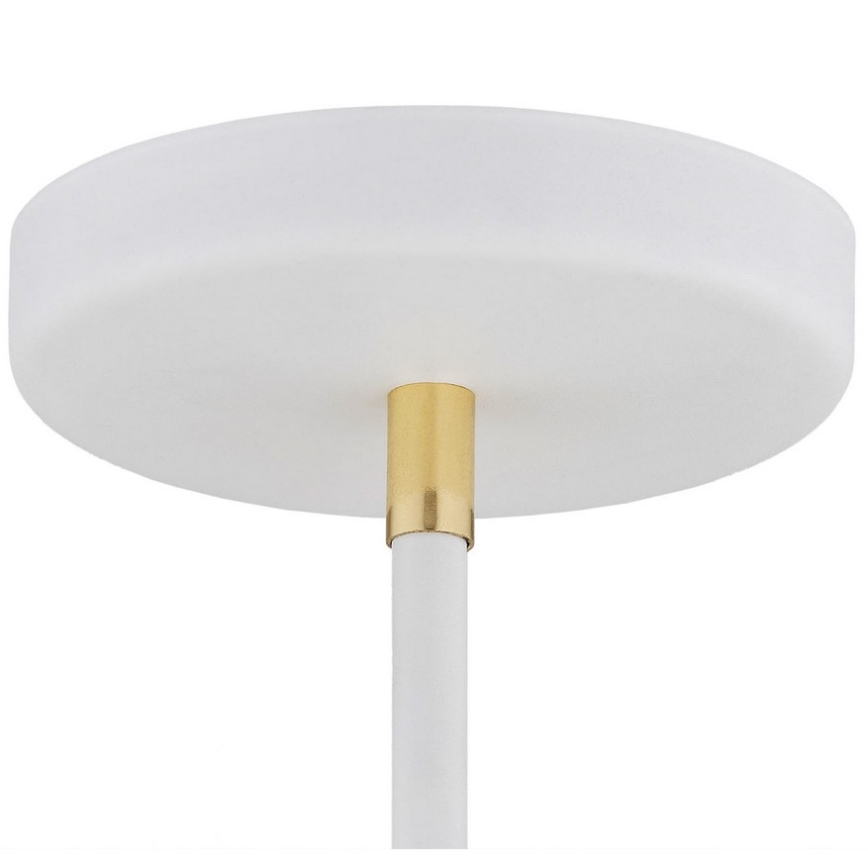 Argon 1773 -Κρεμαστό φωτιστικό οροφής AVALONE 4xE27/15W/230V λευκό/χρυσό