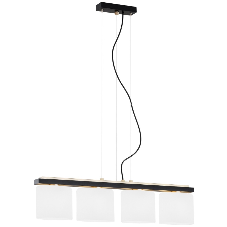 Argon 1814 - Κρεμαστό φωτιστικό οροφής CANOA 4xE27/15W/230V μαύρο