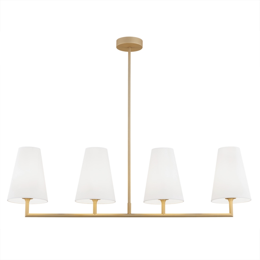 Argon 1828 - Κρεμαστό φωτιστικό SAFIANO 4xE27/15W/230V χρυσαφί