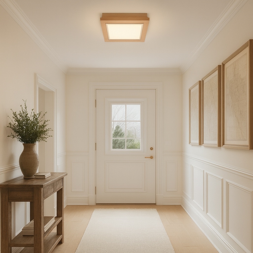 Argon 1871 - Φωτιστικό οροφής TABOR 4xE27/15W/230V 52x52 cm μπεζ