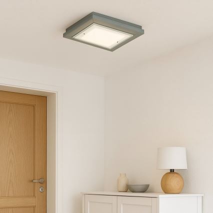 Argon 1873 - Φωτιστικό οροφής TABOR 4xE27/15W/230V 52x52 cm γκρι