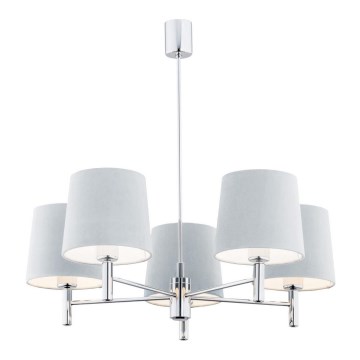 Argon 2076 - Φωτιστικό οροφής BOLZANO 5xE27/15W/230V μπλε
