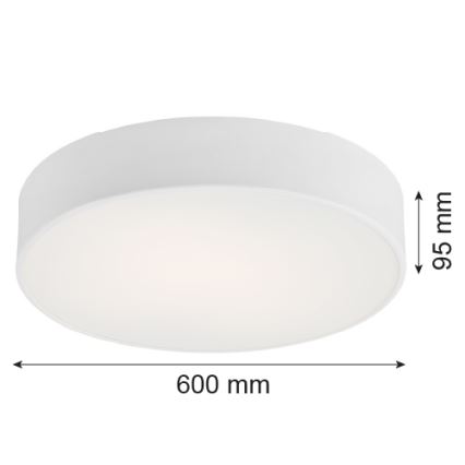 Argon 2082 - Φωτιστικό οροφής DARLING 5xE27/15W/230V δ. 60 cm λευκό