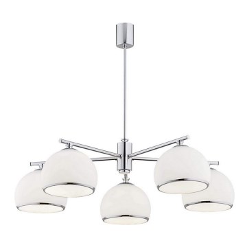 Argon 2087 - Κρεμαστό φωτιστικό MARBELLA 5xE27/15W/230V γυαλιστερό χρώμιο