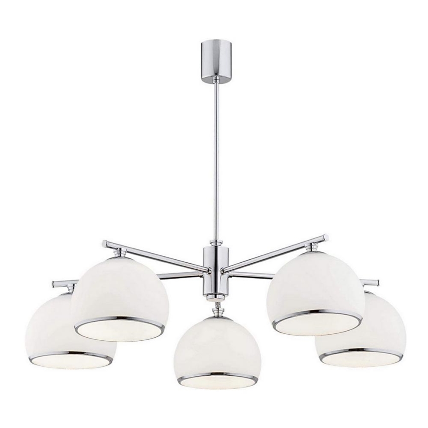 Argon 2087 - Κρεμαστό φωτιστικό MARBELLA 5xE27/15W/230V γυαλιστερό χρώμιο