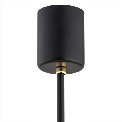 Argon 2114 - Κρεμαστό φωτιστικό οροφής CAMELOT PLUS 5xE27/15W/230V μαύρο/λευκό/χρυσό