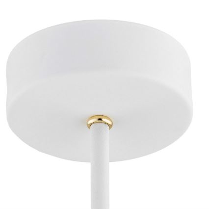 Argon 2117 - Κρεμαστό φωτιστικό οροφής CHARLOTTE 5xE27/15W/230V λευκό/χρυσό