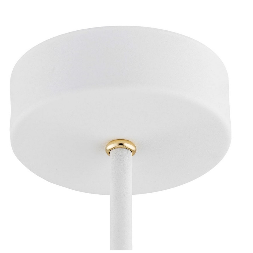 Argon 2117 - Κρεμαστό φωτιστικό οροφής CHARLOTTE 5xE27/15W/230V λευκό/χρυσό