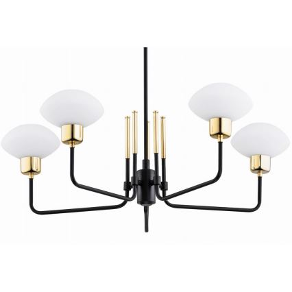 Argon 2128 - Κρεμαστό φωτιστικό RAVELLO 5xE14/15W/230V μαύρο/χρυσό