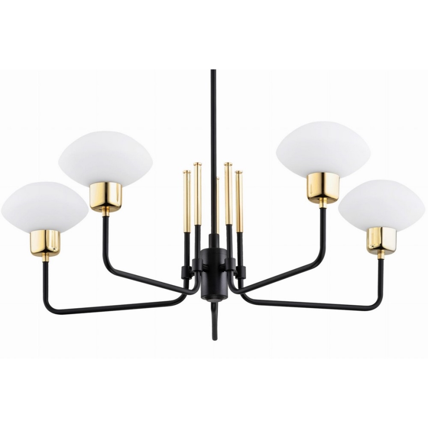 Argon 2128 - Κρεμαστό φωτιστικό RAVELLO 5xE14/15W/230V μαύρο/χρυσό