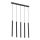 Argon 2137 - Φωτιστικό οροφής με καλώδιο ETNA 5xG9/6W/230V μαύρο