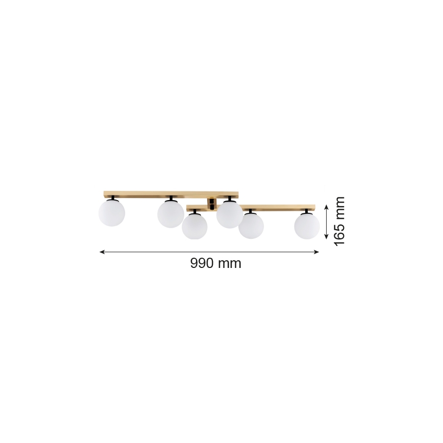 Argon 2544 - Πλαφονιέρα πολύφωτο FREEMONT 6xE14/7W/230V