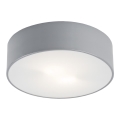 Argon 3080 - Οροφιαίο φωτιστικό DARLING 2xE27/15W/230V διάμ. 25 εκ. γκρι