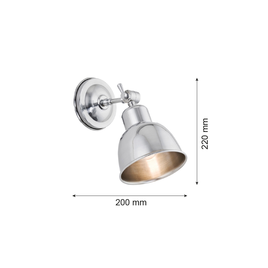 Argon 3172 - Φως τοίχου EUFRAT 1xE27/60W/230V