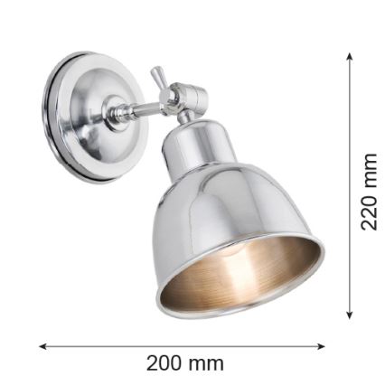 Argon 3172 - Φως τοίχου EUFRAT 1xE27/60W/230V