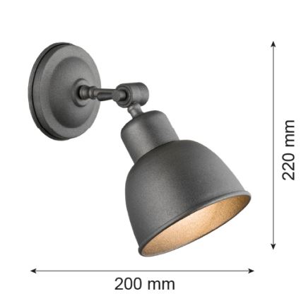 Argon 3183 - Φως τοίχου EUFRAT 1xE27/60W/230V