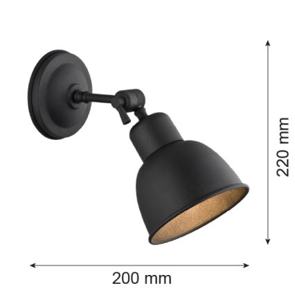 Argon 3185 - Φως τοίχου EUFRAT 1xE27/60W/230V