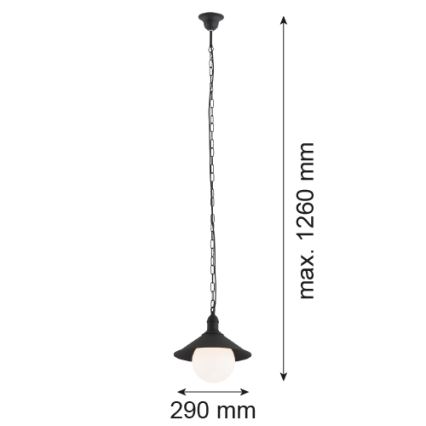Argon 3285 - Πολύφωτο εξωτερικού χώρου ERBA BIS 1xE27/60W/230V