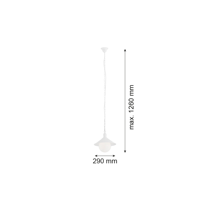 Argon 3296 - Πολύφωτο εξωτερικού χώρου ERBA BIS 1xE27/60W/230V