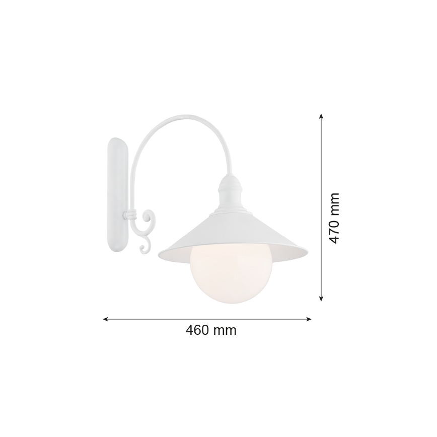 Argon 3297 - Φως τοίχου ERBA BIS 1xE27/60W/230V