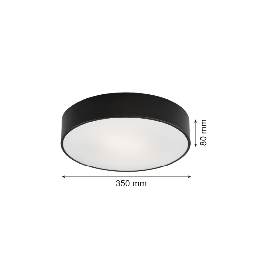 Argon 3570 - Φωτιστικό οροφής LED DARLING LED/25W/230V δ. 35 cm μαύρο