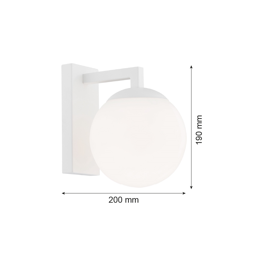 Argon 3733 - Λάμπα τοίχου ASPEN 1xE27/15W/230V λευκό