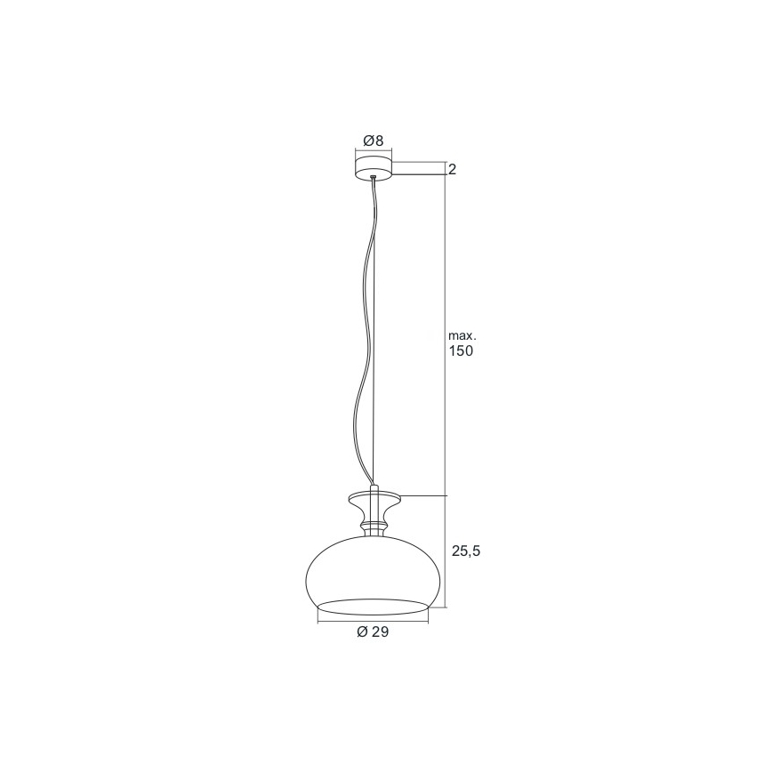 Argon 3805 - Πολύφωτο LED σε σχοινί GROSSETO LED/8W/230V