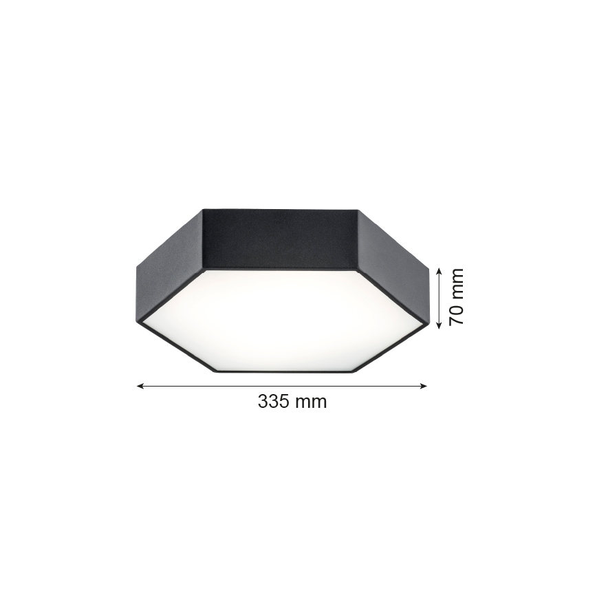 Argon 3823 - Φωτιστικό οροφής LED ARIZONA LED/22,5W/230V μαύρο