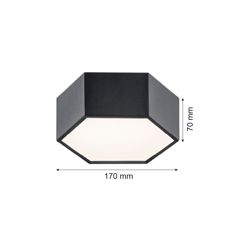 Argon 3824 - Φωτιστικό οροφής LED ARIZONA LED/9W/230V μαύρο