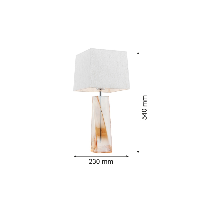 Argon 3840 - Επιτραπέζιο φωτιστικό LILLE 1xE27/15W/230V λευκό