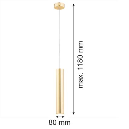 Argon 4057 - Κρεμαστό φωτιστικό οροφής μονόφωτο GOMERA 1xGU10/5W/230V ορείχαλκος