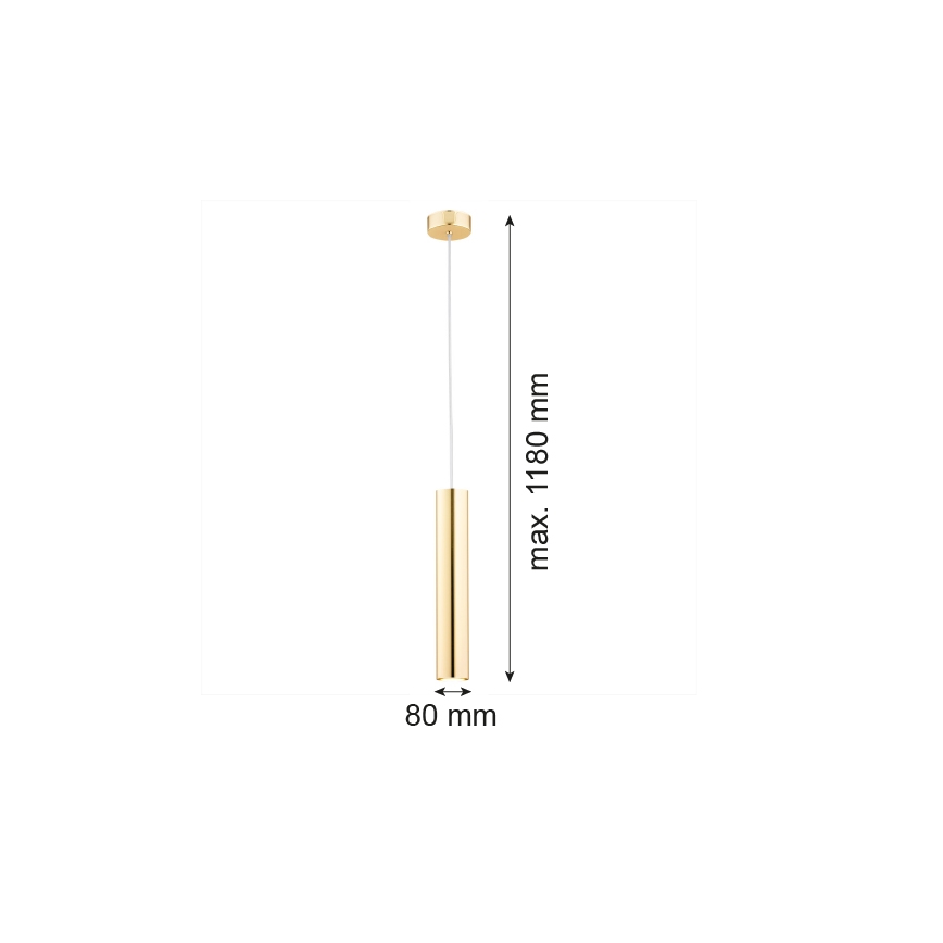 Argon 4057 - Κρεμαστό φωτιστικό οροφής μονόφωτο GOMERA 1xGU10/5W/230V ορείχαλκος