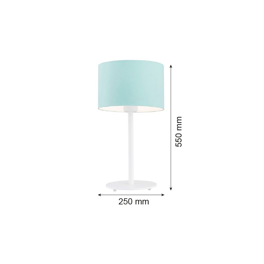 Argon 4127 - Επιτραπέζια λάμπα MAGIC 1xE27/15W/230V τουρκουάζ/λευκό