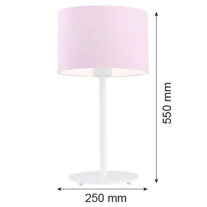 Argon 4128 - Επιτραπέζια λάμπα MAGIC 1xE27/15W/230V ροζ/λευκό