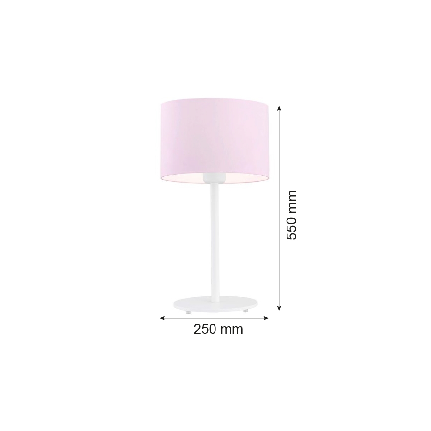 Argon 4128 - Επιτραπέζια λάμπα MAGIC 1xE27/15W/230V ροζ/λευκό
