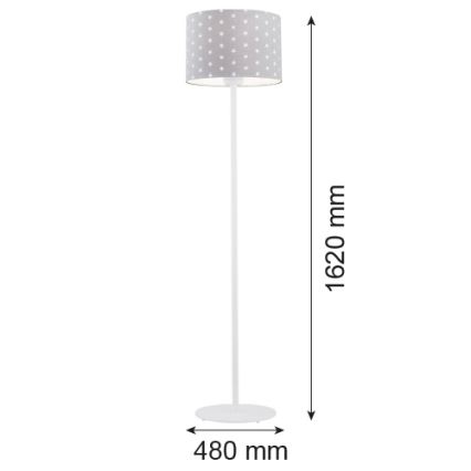 Argon 4130 - Επιδαπέδιο φωτιστικό MAGIC 1xE27/15W/230V γκρι/λευκό