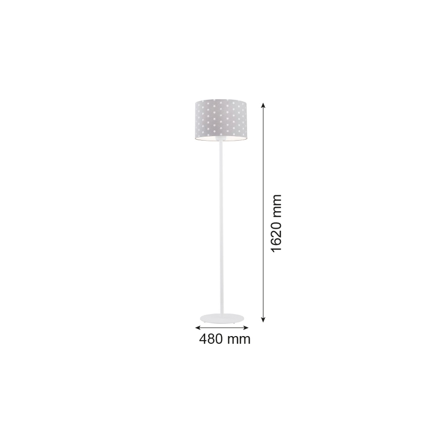 Argon 4130 - Επιδαπέδιο φωτιστικό MAGIC 1xE27/15W/230V γκρι/λευκό