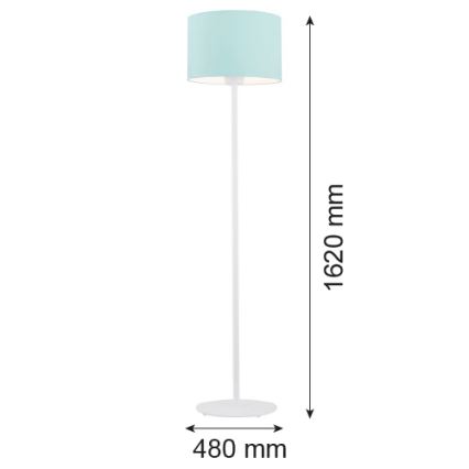 Argon 4131 - Επιδαπέδιο φωτιστικό MAGIC 1xE27/15W/230V τιρκουάζ/λευκό