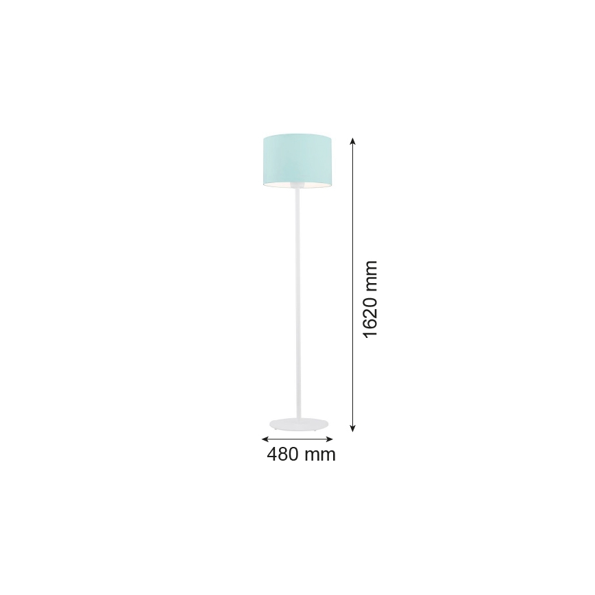 Argon 4131 - Επιδαπέδιο φωτιστικό MAGIC 1xE27/15W/230V τιρκουάζ/λευκό
