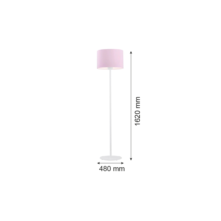 Argon 4132 - Επιδαπέδια λάμπα MAGIC 1xE27/15W/230V ροζ/λευκό