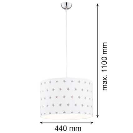 Argon 4133 - Πολύφωτο με συρματόσχοινο MAGIC 1xE27/15W/230V λευκό