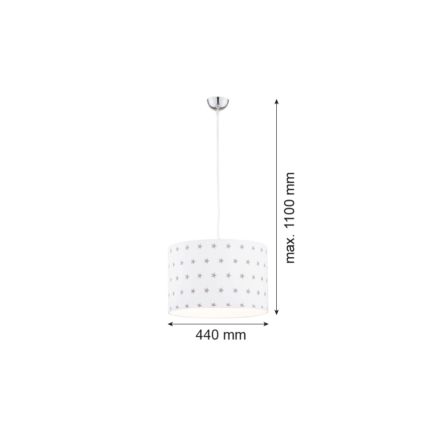 Argon 4133 - Πολύφωτο με συρματόσχοινο MAGIC 1xE27/15W/230V λευκό