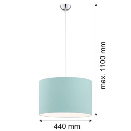 Argon 4135 - Κρεμαστό φωτιστικό οροφής MAGIC 1xE27/15W/230V τιρκουάζ