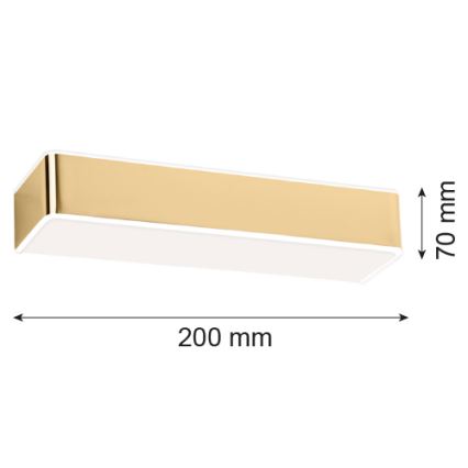 Argon 4147 - Φωτιστικό τοίχου RODAN 1xE27/15W/230V χρυσαφί