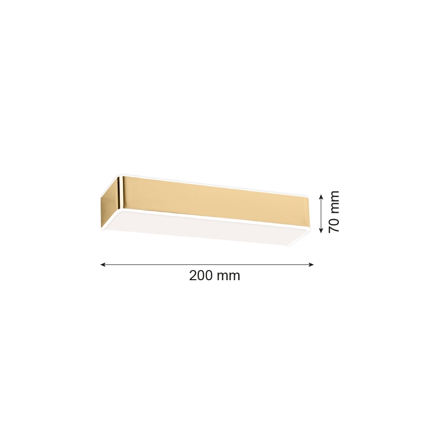 Argon 4147 - Φωτιστικό τοίχου RODAN 1xE27/15W/230V χρυσαφί